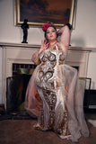 Plus Size Royal Red Carpet Elegant Dress