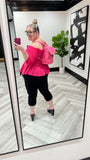 Women's Plus Size Off The Shoulder Peplum Blouse Top Half Bell Sleeve Tie Waist Ruffle Hem Babydoll Tops
