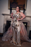 Plus Size Royal Red Carpet Elegant Dress